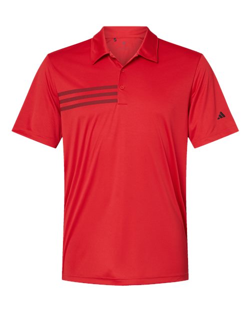 Adidas Performance 3-Stripe Chest Polo