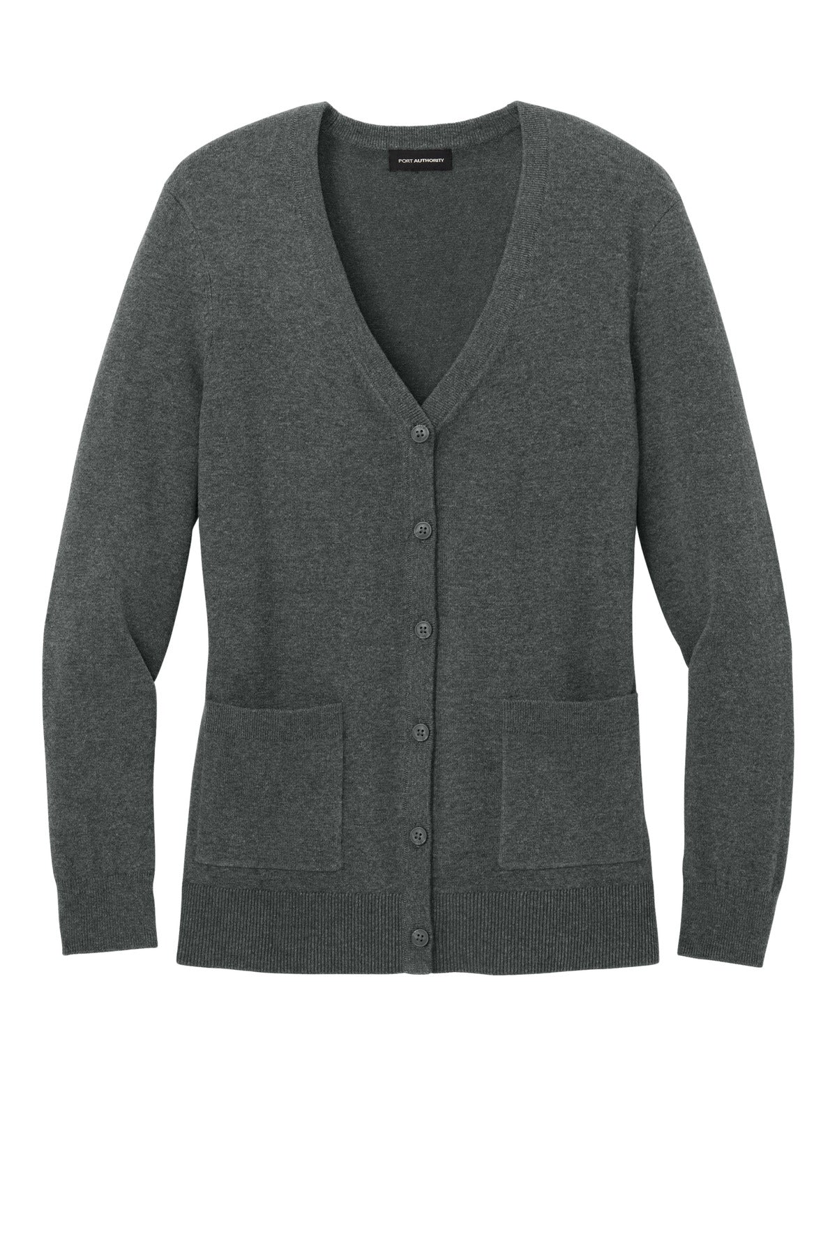 Ladies Easy Care Button-Up Cardigan Sweater