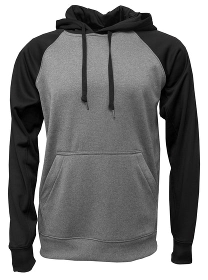 Performance Raglan Colorblock Hooded Sweatshirt