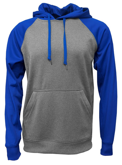 Performance Raglan Colorblock Hooded Sweatshirt