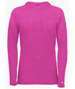 Ladies Triblend Hooded Long Sleeve T