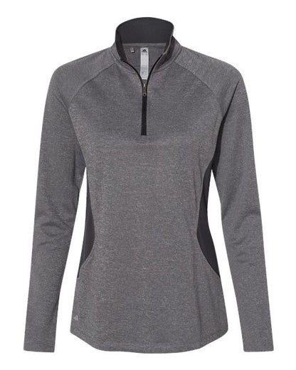 Ladies Adidas Contrast 1/4 Zip Performance