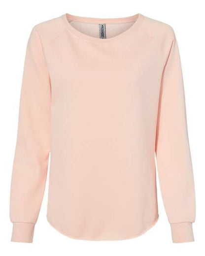 Ladies Wave Wash Crewneck Sweatshirt