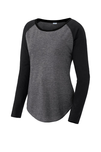 Ladies Tri-Blend Long Sleeve Raglan Tee