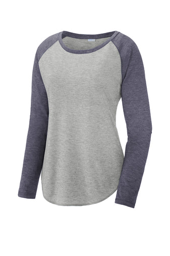 Ladies Tri-Blend Long Sleeve Raglan Tee