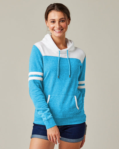 Ladies Varsity Hooded Sweatshirt