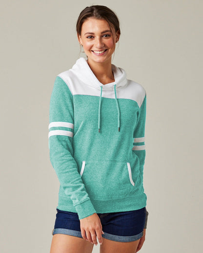 Ladies Varsity Hooded Sweatshirt