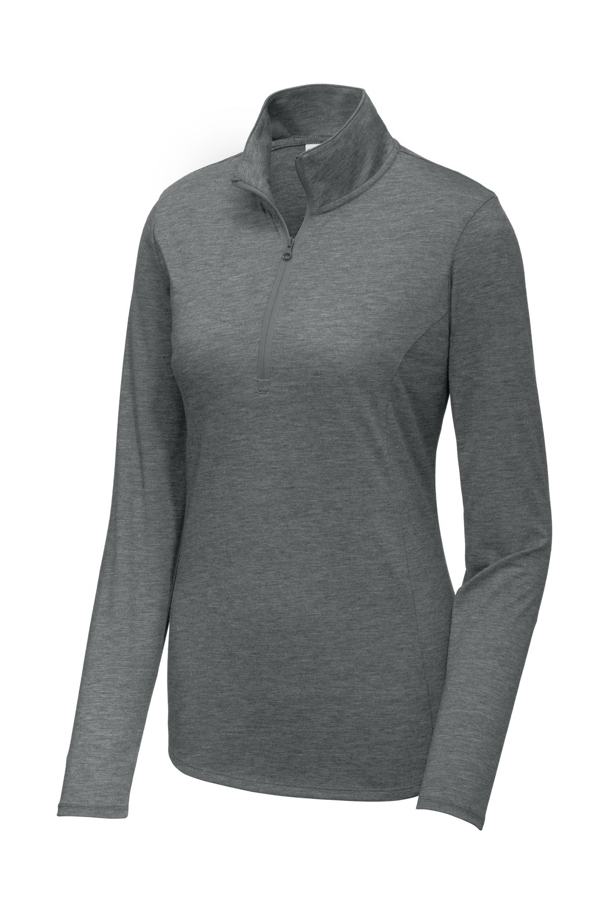 Ladies Tri-Blend Wicking 1/4-Zip Pullover