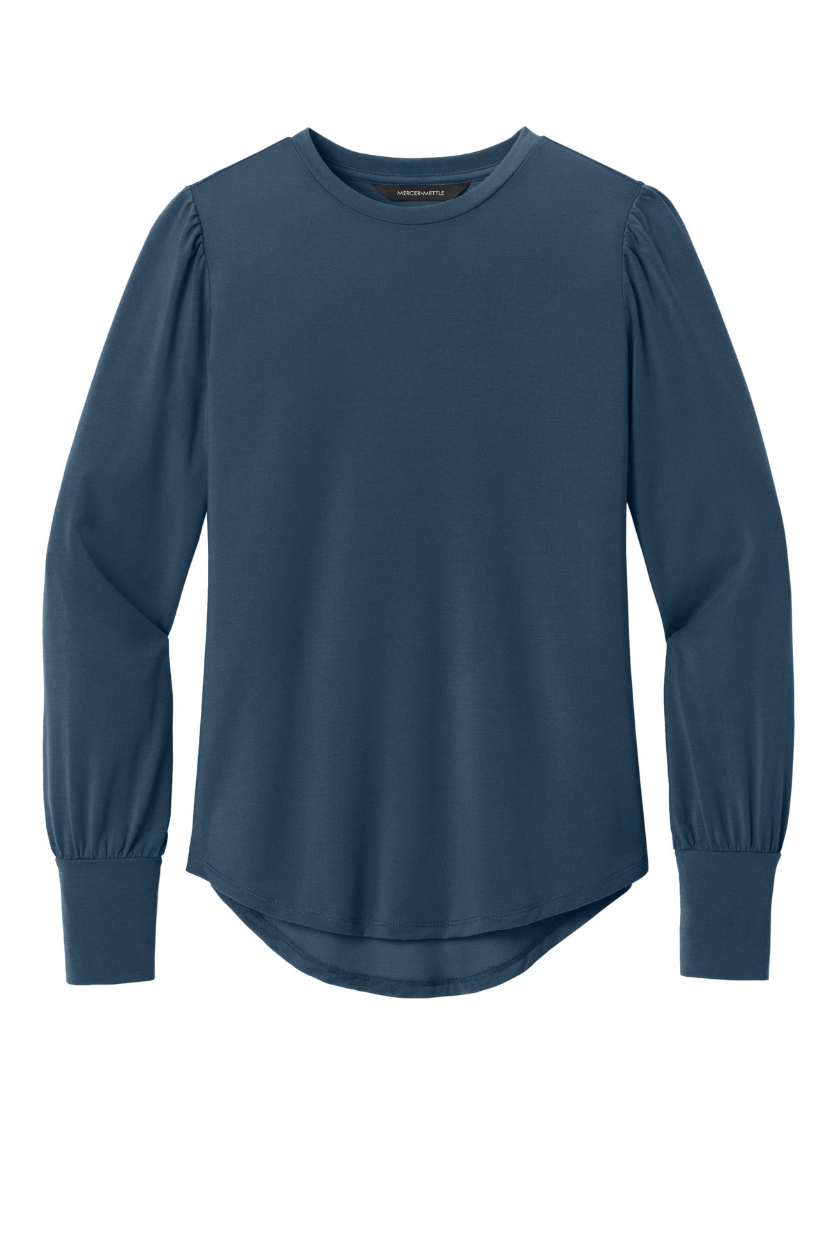 Ladies Stretch Jersey Long Sleeve Blouson Top