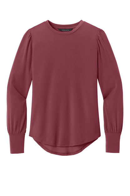 Ladies Stretch Jersey Long Sleeve Blouson Top