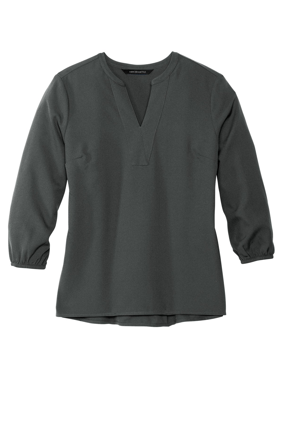 Ladies Stretch Crepe 3/4 Sleeve Blouse