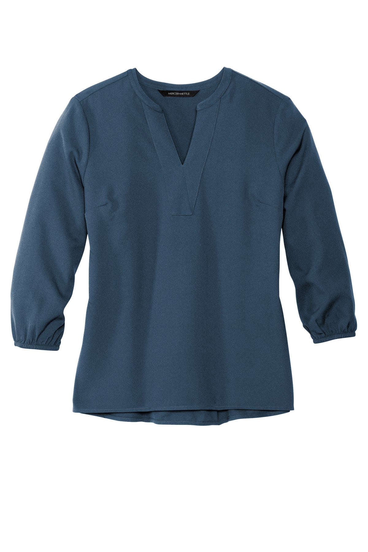 Ladies Stretch Crepe 3/4 Sleeve Blouse