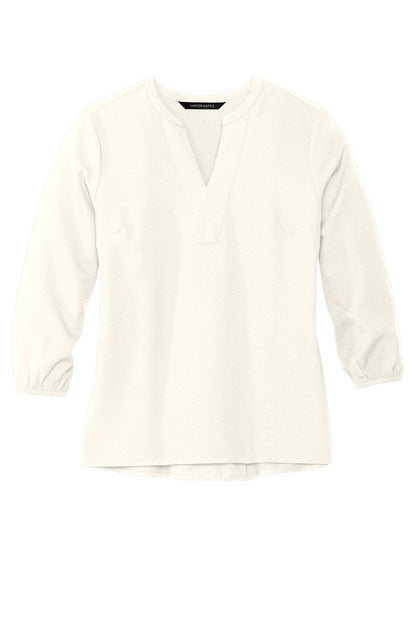 Ladies Stretch Crepe 3/4 Sleeve Blouse
