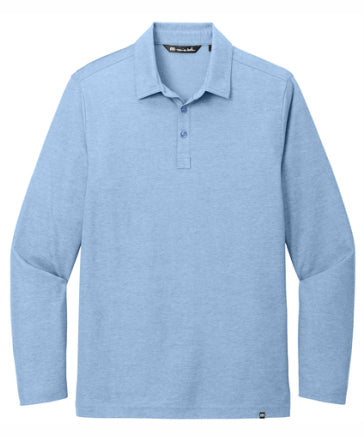 TravisMathew Oceanside Heather Long Sleeve Polo