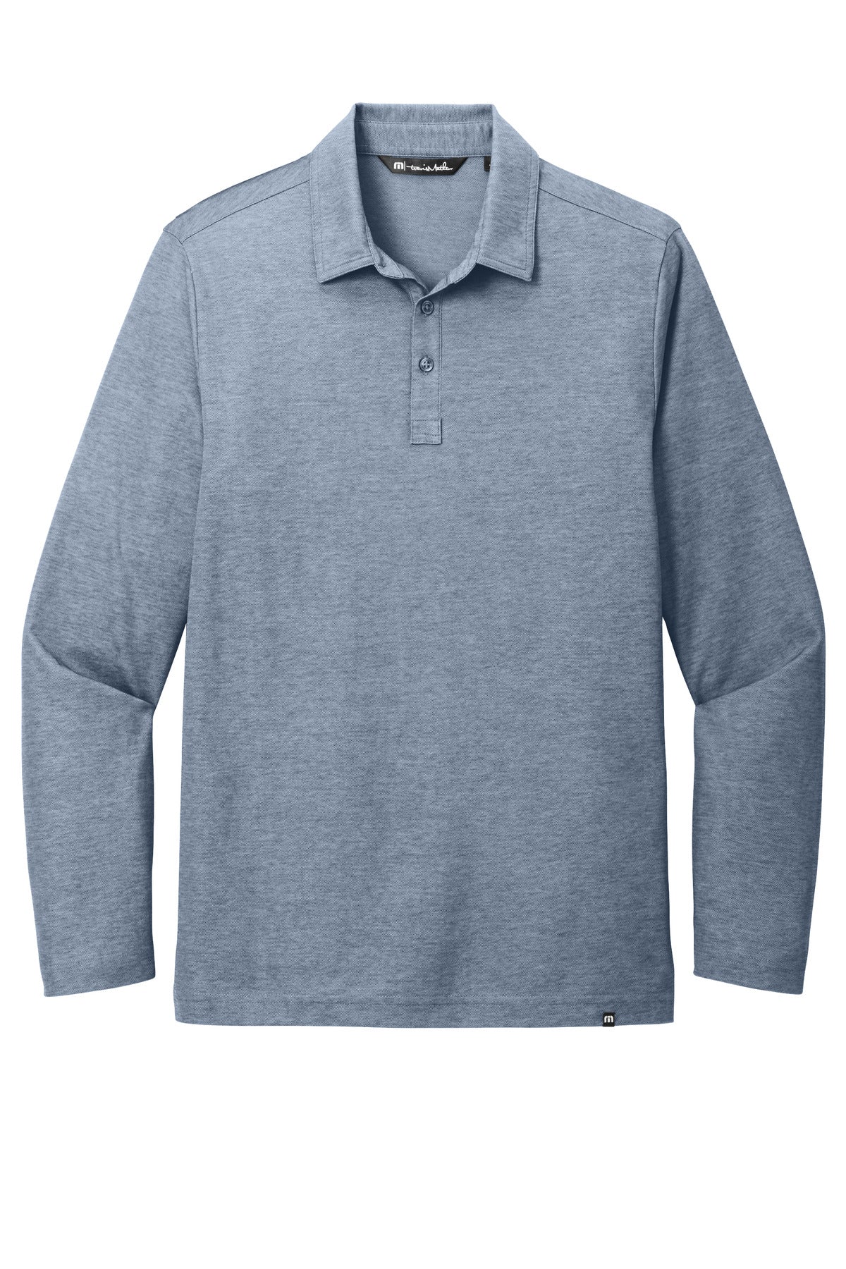 TravisMathew Oceanside Heather Long Sleeve Polo