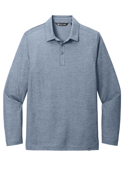 TravisMathew Oceanside Heather Long Sleeve Polo